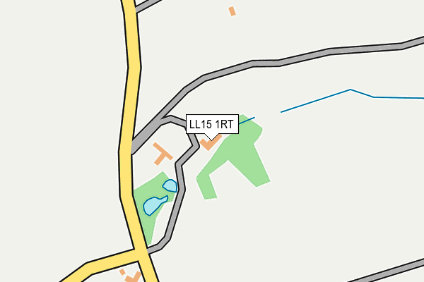 LL15 1RT map - OS OpenMap – Local (Ordnance Survey)