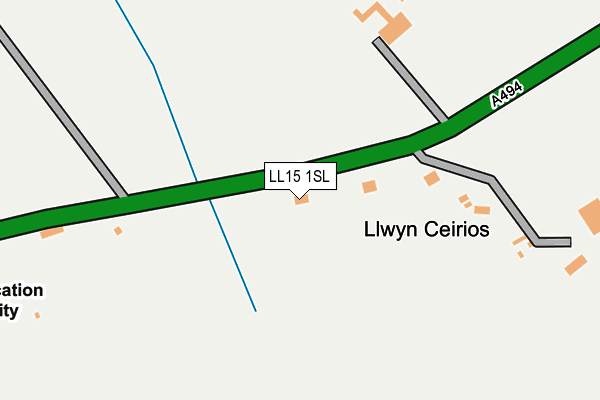 LL15 1SL map - OS OpenMap – Local (Ordnance Survey)