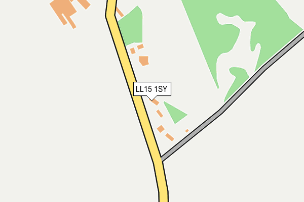 LL15 1SY map - OS OpenMap – Local (Ordnance Survey)