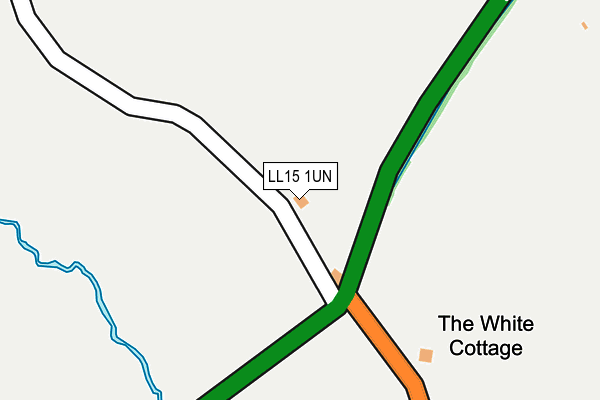 LL15 1UN map - OS OpenMap – Local (Ordnance Survey)