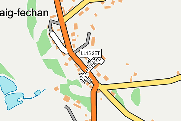 LL15 2ET map - OS OpenMap – Local (Ordnance Survey)