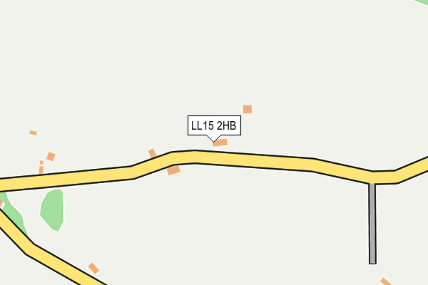 LL15 2HB map - OS OpenMap – Local (Ordnance Survey)