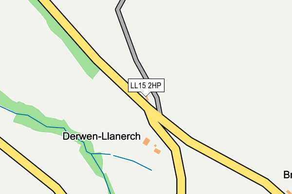 LL15 2HP map - OS OpenMap – Local (Ordnance Survey)