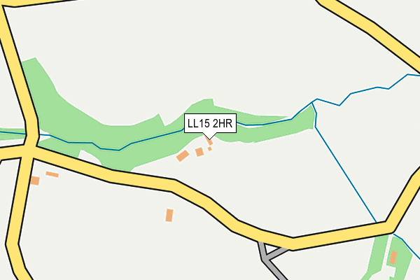 LL15 2HR map - OS OpenMap – Local (Ordnance Survey)