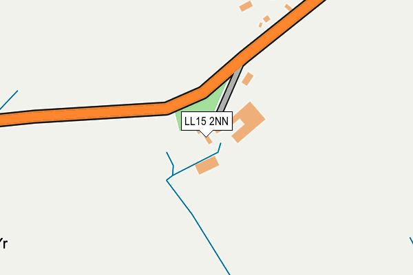 LL15 2NN map - OS OpenMap – Local (Ordnance Survey)