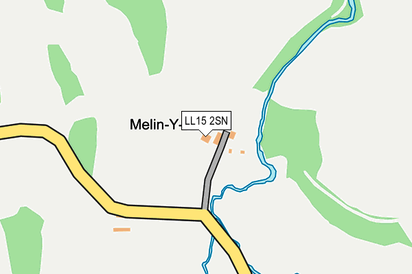 LL15 2SN map - OS OpenMap – Local (Ordnance Survey)