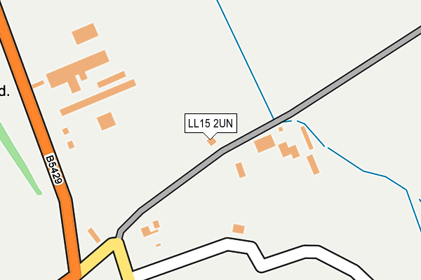 LL15 2UN map - OS OpenMap – Local (Ordnance Survey)