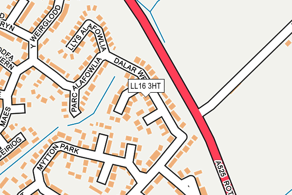 LL16 3HT map - OS OpenMap – Local (Ordnance Survey)