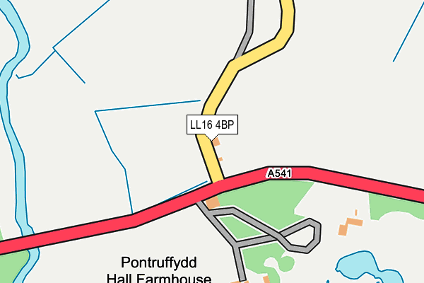 LL16 4BP map - OS OpenMap – Local (Ordnance Survey)