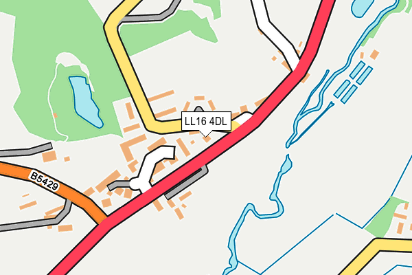 LL16 4DL map - OS OpenMap – Local (Ordnance Survey)