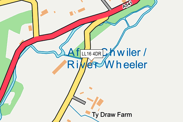 LL16 4DR map - OS OpenMap – Local (Ordnance Survey)