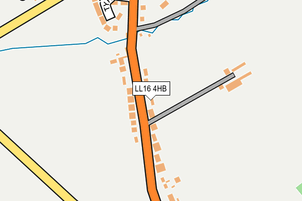 LL16 4HB map - OS OpenMap – Local (Ordnance Survey)