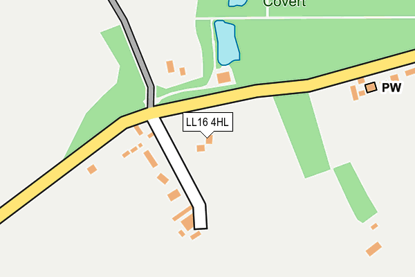 LL16 4HL map - OS OpenMap – Local (Ordnance Survey)