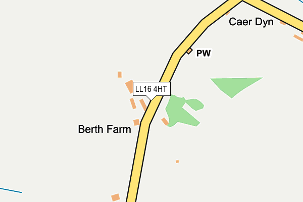 LL16 4HT map - OS OpenMap – Local (Ordnance Survey)