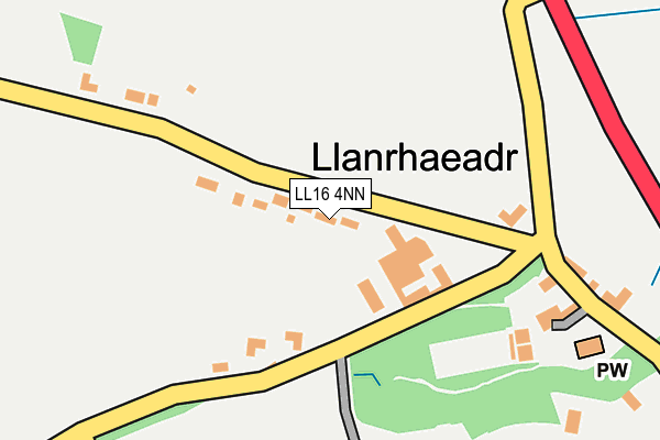 LL16 4NN map - OS OpenMap – Local (Ordnance Survey)