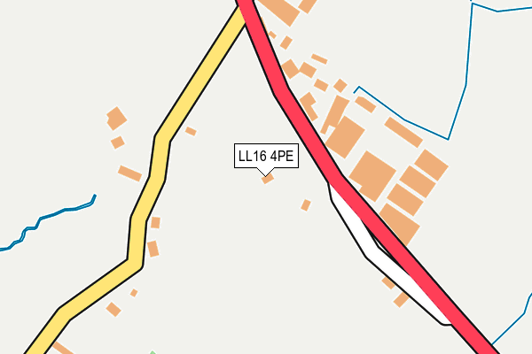 LL16 4PE map - OS OpenMap – Local (Ordnance Survey)