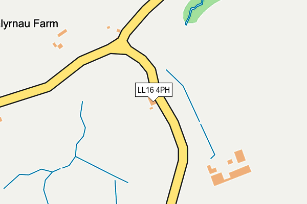 LL16 4PH map - OS OpenMap – Local (Ordnance Survey)