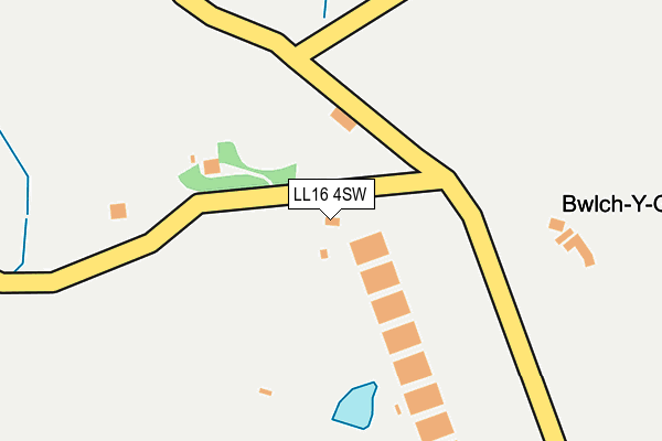 LL16 4SW map - OS OpenMap – Local (Ordnance Survey)