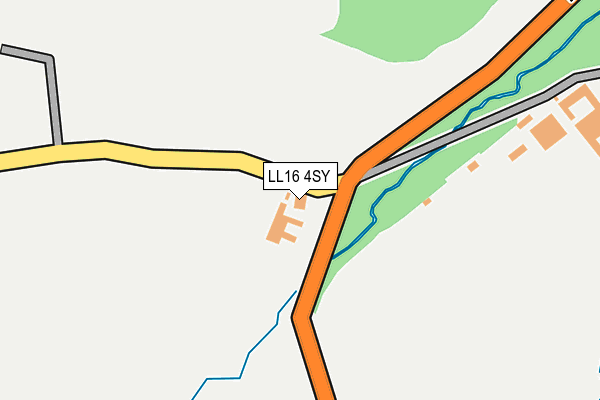 LL16 4SY map - OS OpenMap – Local (Ordnance Survey)
