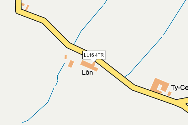 LL16 4TR map - OS OpenMap – Local (Ordnance Survey)