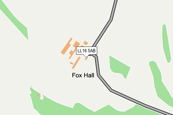 LL16 5AB map - OS OpenMap – Local (Ordnance Survey)