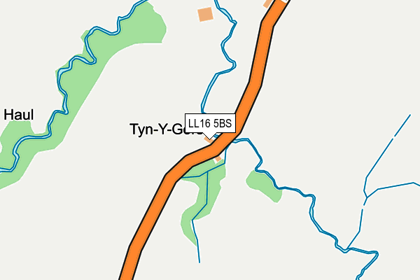 LL16 5BS map - OS OpenMap – Local (Ordnance Survey)