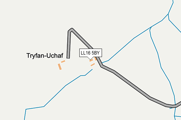 LL16 5BY map - OS OpenMap – Local (Ordnance Survey)