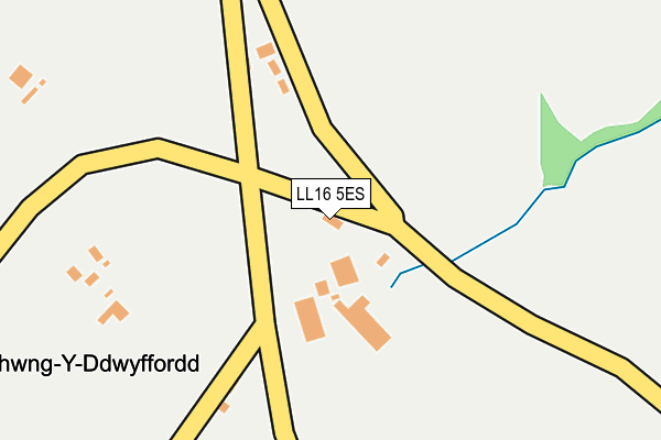 LL16 5ES map - OS OpenMap – Local (Ordnance Survey)