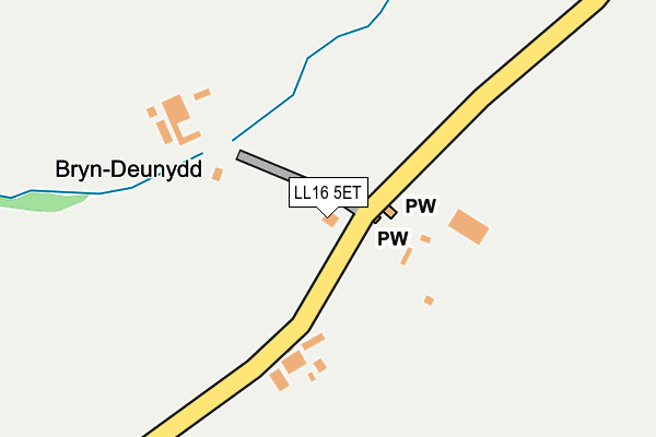 LL16 5ET map - OS OpenMap – Local (Ordnance Survey)