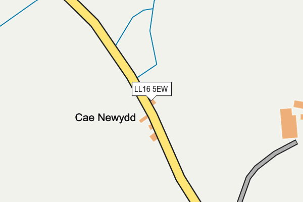 LL16 5EW map - OS OpenMap – Local (Ordnance Survey)