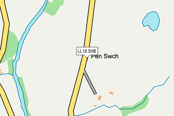 LL16 5HB map - OS OpenMap – Local (Ordnance Survey)