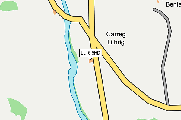 LL16 5HD map - OS OpenMap – Local (Ordnance Survey)