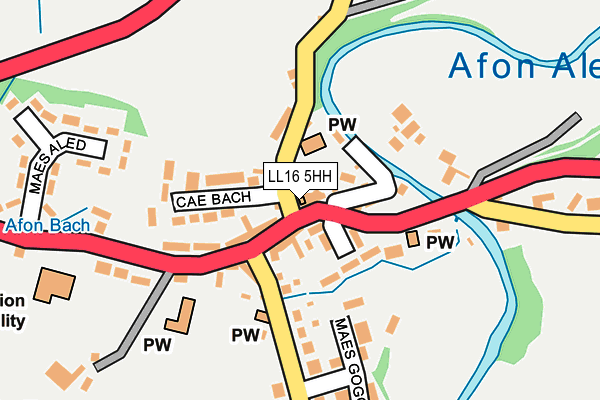 LL16 5HH map - OS OpenMap – Local (Ordnance Survey)