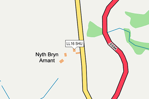 LL16 5HU map - OS OpenMap – Local (Ordnance Survey)
