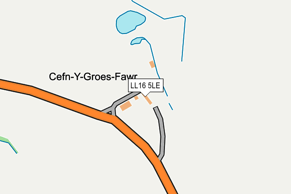 LL16 5LE map - OS OpenMap – Local (Ordnance Survey)