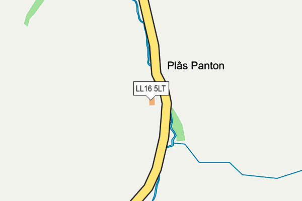 LL16 5LT map - OS OpenMap – Local (Ordnance Survey)