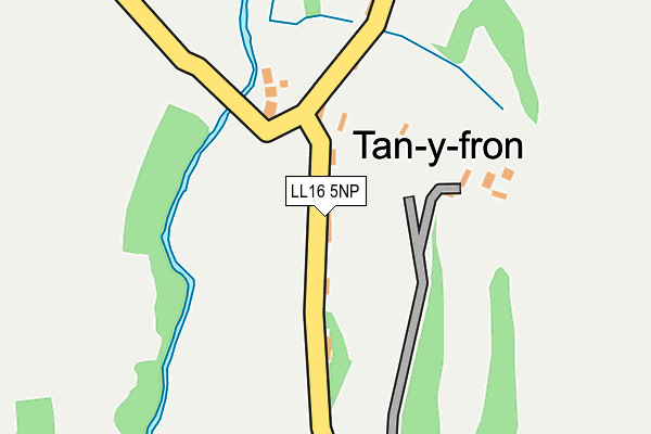 LL16 5NP map - OS OpenMap – Local (Ordnance Survey)