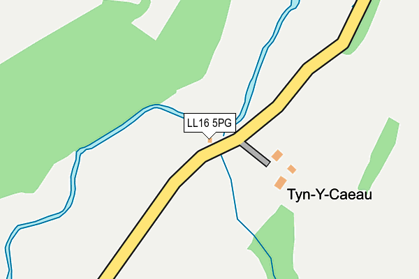 LL16 5PG map - OS OpenMap – Local (Ordnance Survey)