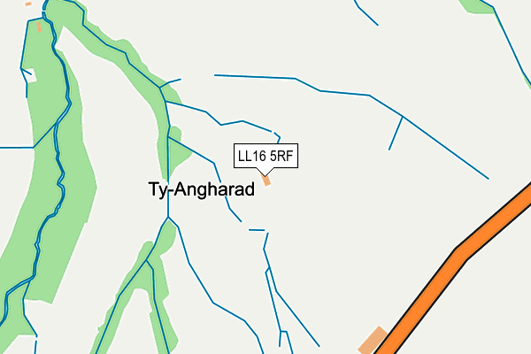 LL16 5RF map - OS OpenMap – Local (Ordnance Survey)