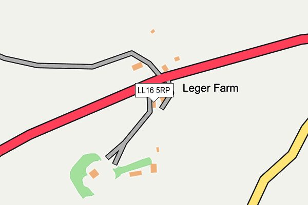 LL16 5RP map - OS OpenMap – Local (Ordnance Survey)