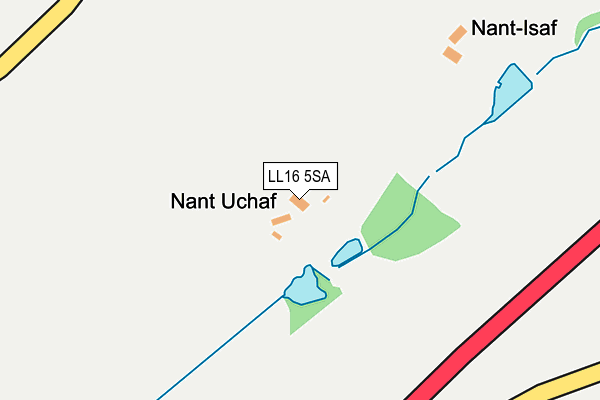 LL16 5SA map - OS OpenMap – Local (Ordnance Survey)
