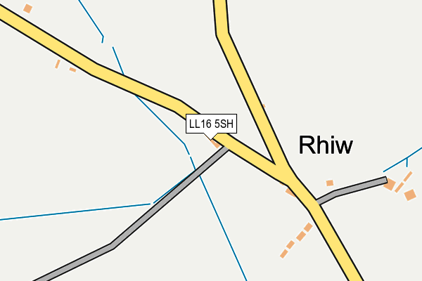 LL16 5SH map - OS OpenMap – Local (Ordnance Survey)
