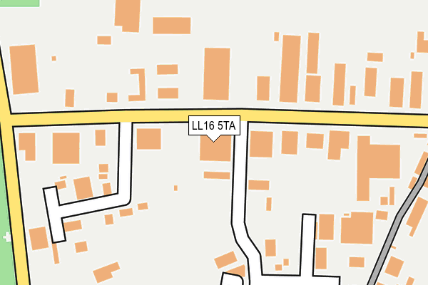 LL16 5TA map - OS OpenMap – Local (Ordnance Survey)