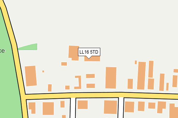 LL16 5TD map - OS OpenMap – Local (Ordnance Survey)