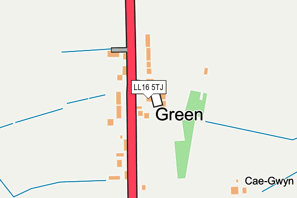 LL16 5TJ map - OS OpenMap – Local (Ordnance Survey)