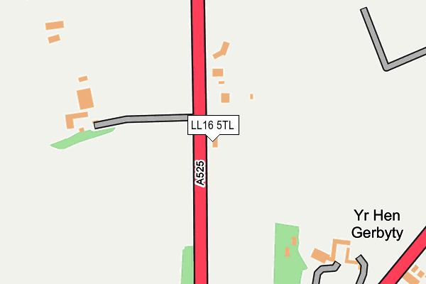 LL16 5TL map - OS OpenMap – Local (Ordnance Survey)