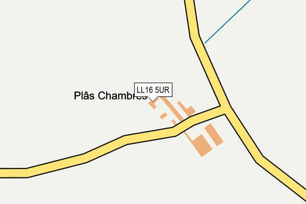 LL16 5UR map - OS OpenMap – Local (Ordnance Survey)