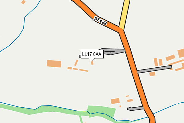 LL17 0AA map - OS OpenMap – Local (Ordnance Survey)