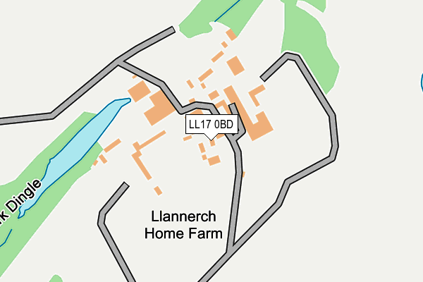 LL17 0BD map - OS OpenMap – Local (Ordnance Survey)