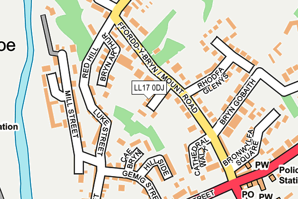 LL17 0DJ map - OS OpenMap – Local (Ordnance Survey)
